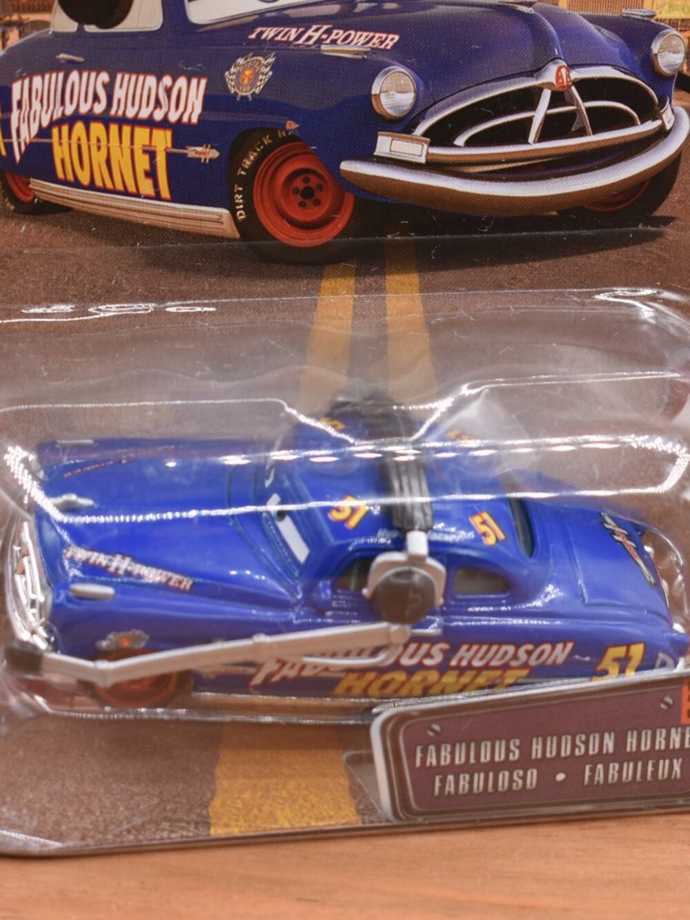 Fabulous Doc Hudson Hornet Disney Pixar Diecast Metal Cars 1:55 - Picture 3 of 7